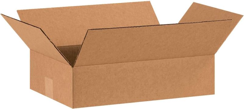 Photo 1 of 16" x 10" x 4" Flat Cardboard Corrugated Boxes, Lot of 25
