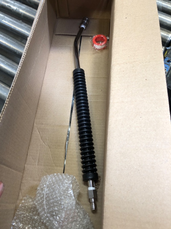Photo 2 of McKillans Car Pressure Washer Extension Wand - Power Washer Wand Extension for Car Wash - Short Pressure Washer Wand Replacement - Pressure Washer Accessories & Attachments - 1/4” Quick Connect Plug Curved Wand