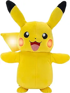 Photo 1 of POKEMON Pikachu Electric Charge - 10 Inch Interactive Plush with Lights, Voice Reactions, and Thunder FX