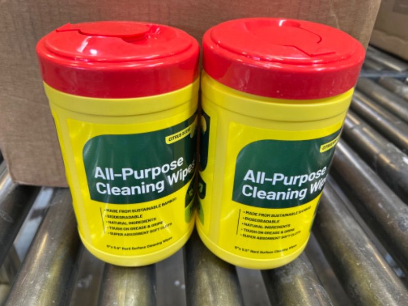 Photo 1 of All-Purpose Cleaning Wipes, 160 wipes 2 bottles 