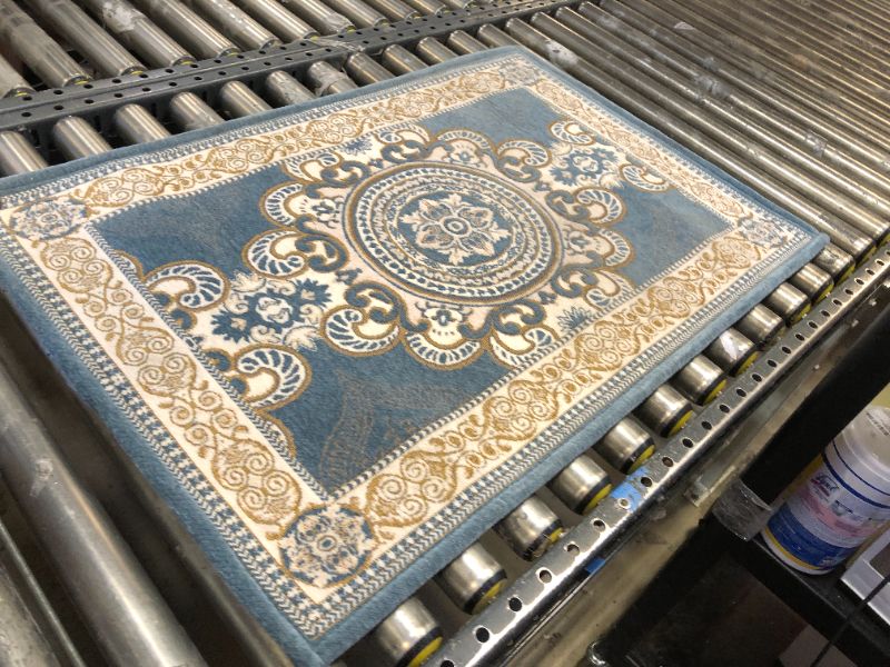 Photo 1 of blue rug 3ftx2ft 