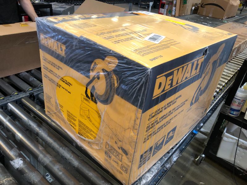 Photo 2 of -FACTORY SEALED- DEWALT 12-Inch Miter Saw, 15-Amp, Single Bevel, Compound (DWS715)