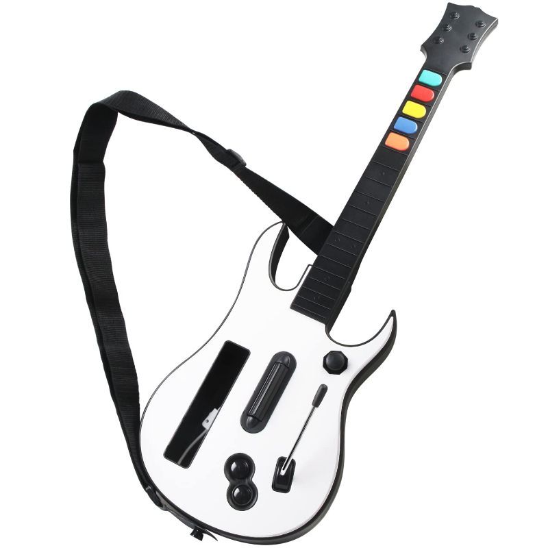 Photo 1 of Wireless Guitar Compatible for Wii, Supports for Rock Band Games and Guitar Hero.
