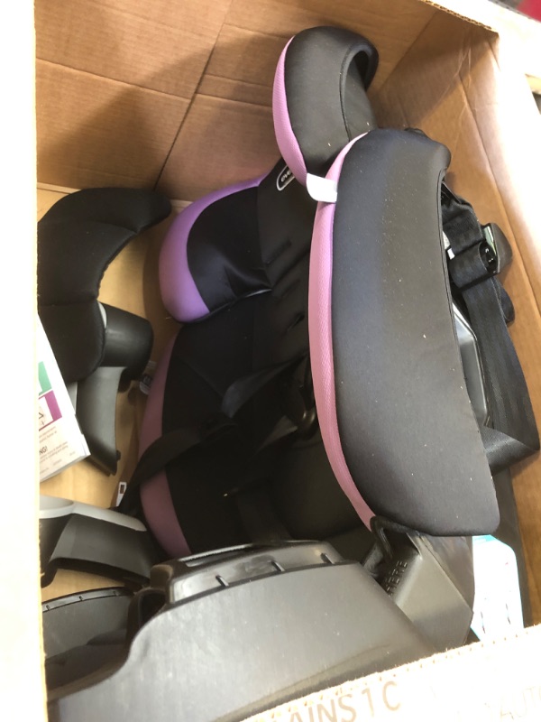 Photo 2 of Evenflo Maestro Sport Convertible Booster Car Seat, Forward Facing, High Back, 5-Point Harness, For Kids 2 to 8 Years Old, Whitney Pink