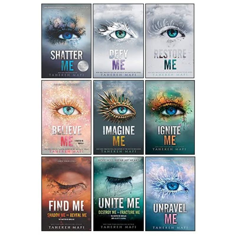 Photo 1 of Shatter Me Series Collection 9 Books Set By Tahereh Mafi(Unite Me, Believe Me, Imagine Me, Find Me, Unravel Me, Unravel Me, Defy Me, Restore Me, Ignite Me) Paperback 
