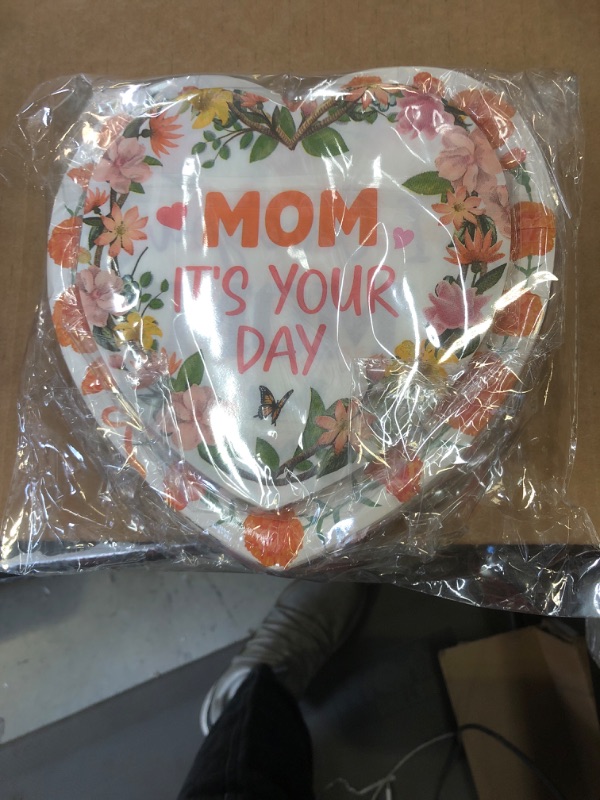 Photo 2 of  60pcs Mother’s Day Plates , Best Mum Ever I Love Mom Thanks Mom Tableware for Mothers Day Decorations