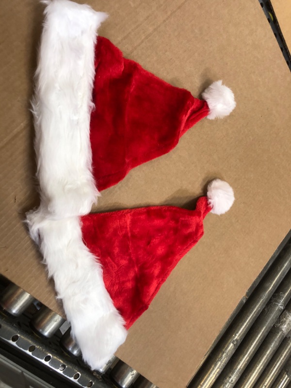 Photo 1 of 2 Pack Santa Hats 