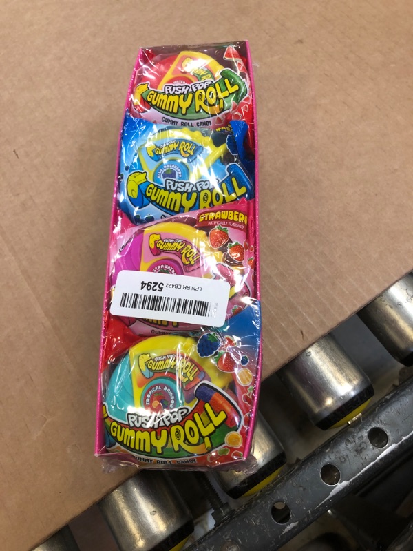 Photo 2 of Push Pop Gummy Roll Holiday Variety Pack - 8 Count Individual Gummy Candy W/ Assorted Fruity Flavors - Fun Gummy Candy For Stocking Stuffers & Candy Gifts For The Holiday Season  Exp.06/24