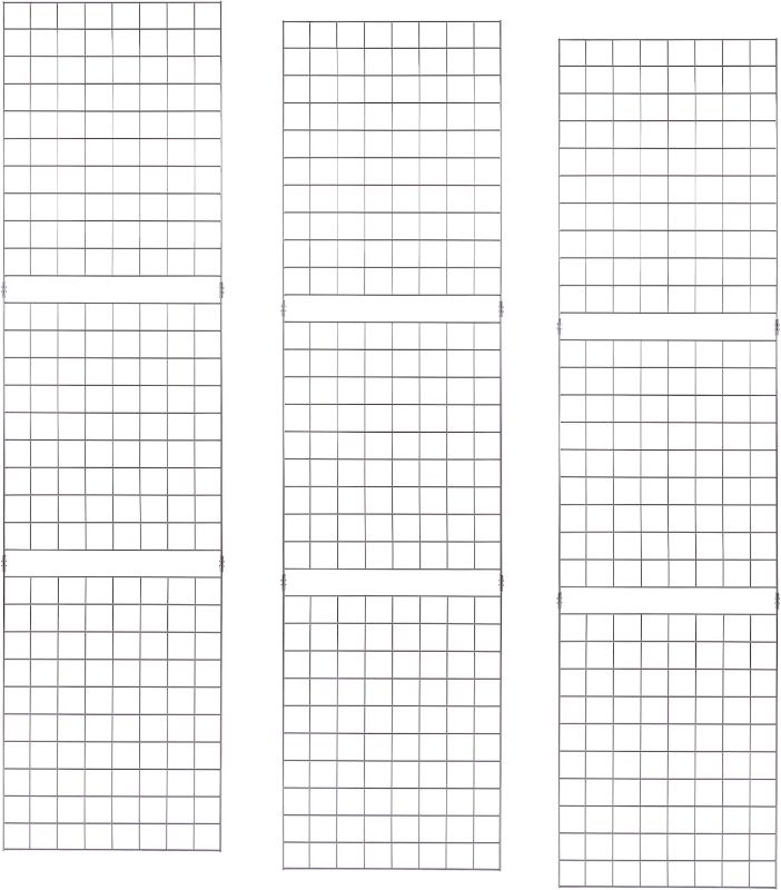 Photo 1 of ECONOCO Portable 2’ X 7’ White Grid Panels - Pack of 3
