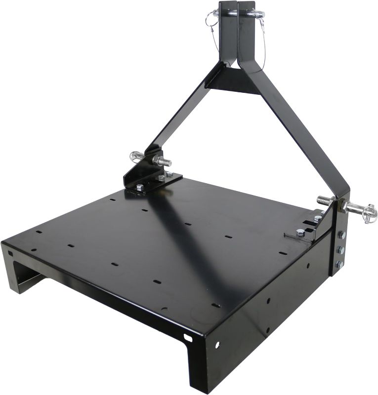 Photo 1 of Chapin International 6400: 3-Point Hitch Carry All Steel Platform for Tractors, ATVs & UTVs, Black
