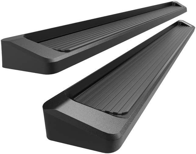 Photo 1 of APS Running Boards 6in Black Compatible with Chevy Silverado GMC Sierra Crew Cab 19-24
