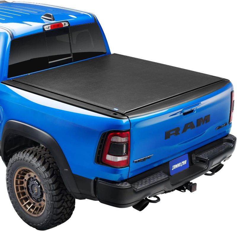 Photo 1 of Tonno Pro Lo Roll, Soft Roll-up Truck Bed Tonneau Cover | LR-2055 | Fits 2019 - 2022 Dodge Ram 1500, w/o Multifunction tailgate 5' 7" Bed (67.4")
