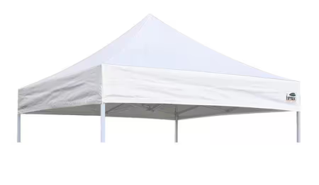 Photo 1 of Eur max USA Pop Up Replacement 8 ft. x 8 ft. Canopy Tent Top Cover, Instant Ez Canopy Top Cover(White)
