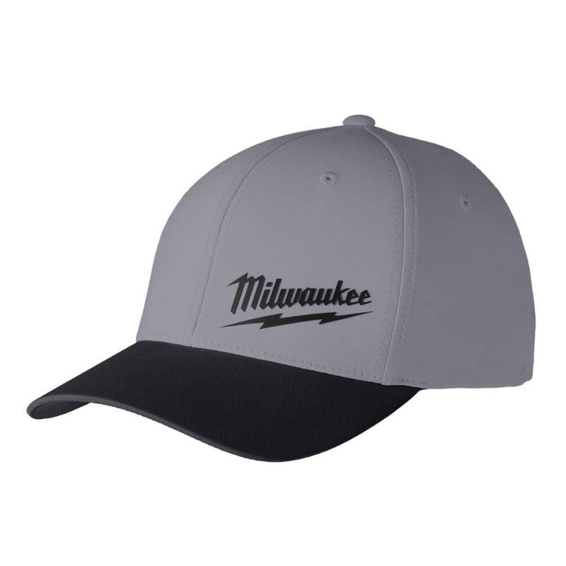 Photo 1 of Milwaukee Small/Medium Dark Gray WORKSKIN Fitted Hat
