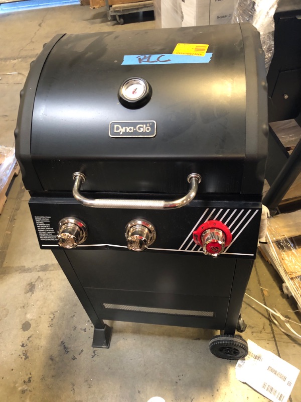 Photo 2 of 3-Burner Open Cart Propane Gas Grill in Black, LID WILL NOT CLOSE 
