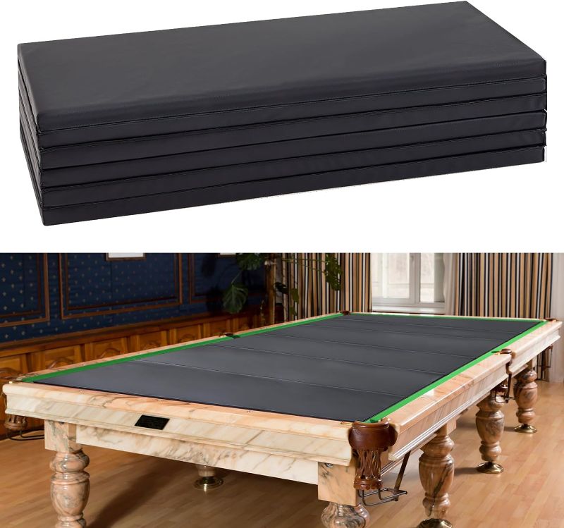 Photo 1 of Pool Table Insert Convertible Dining Table Foam Insert Billiard Pool Table Foam Insert for Table Conversion, Black 7'
