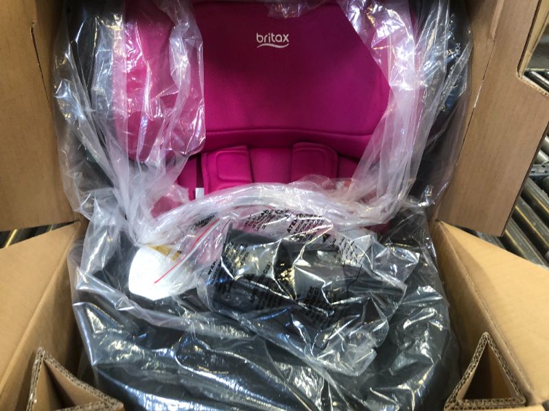 Photo 3 of Britax Poplar Convertible Car Seat, 2-in-1 Car Seat with Slim 17-Inch Design, ClickTight Technology, Magenta Onyx Magenta Onyx Poplar