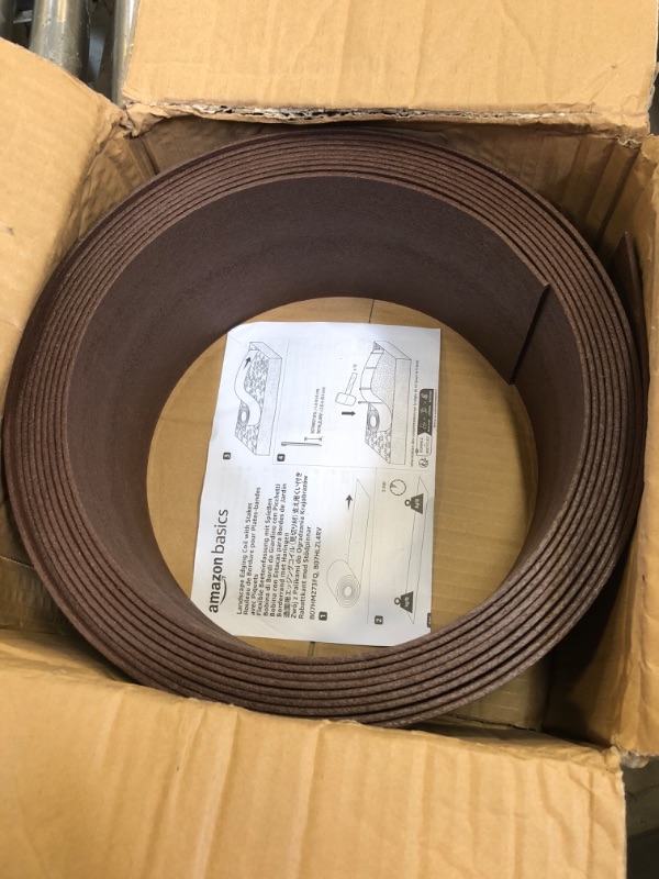 Photo 2 of Amazon Basics Landscape Edging Coil, 40FT, Brown
