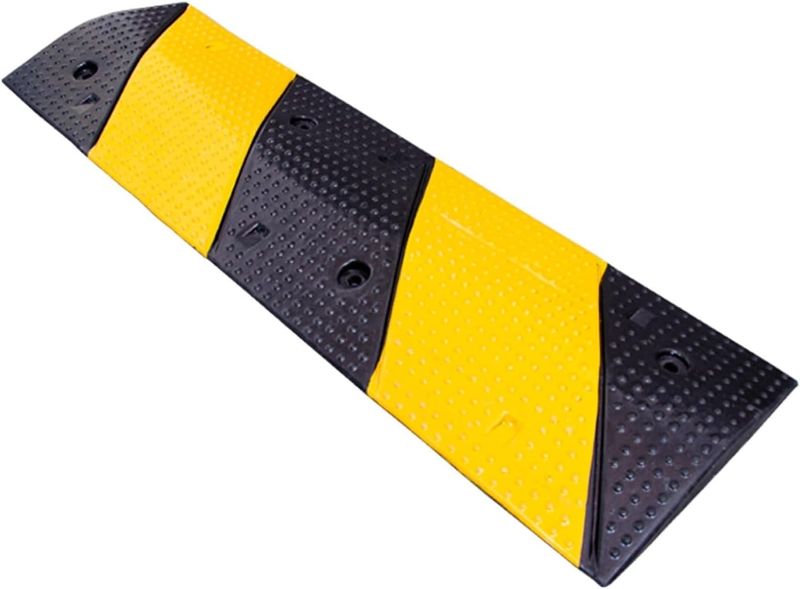 Photo 1 of 6 ft Black/Yellow Rubber Speed Bump