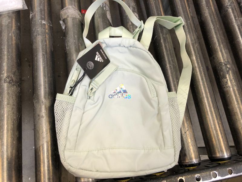 Photo 3 of Adidas Linear 3 Mini Backpack, Lt Green
