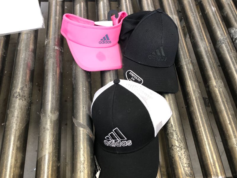 Photo 1 of bundle of adidas hats 3 pack sold as is 