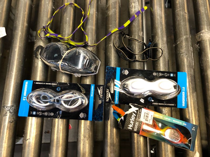 Photo 1 of bundle of goggles sold as is 6 pairs 