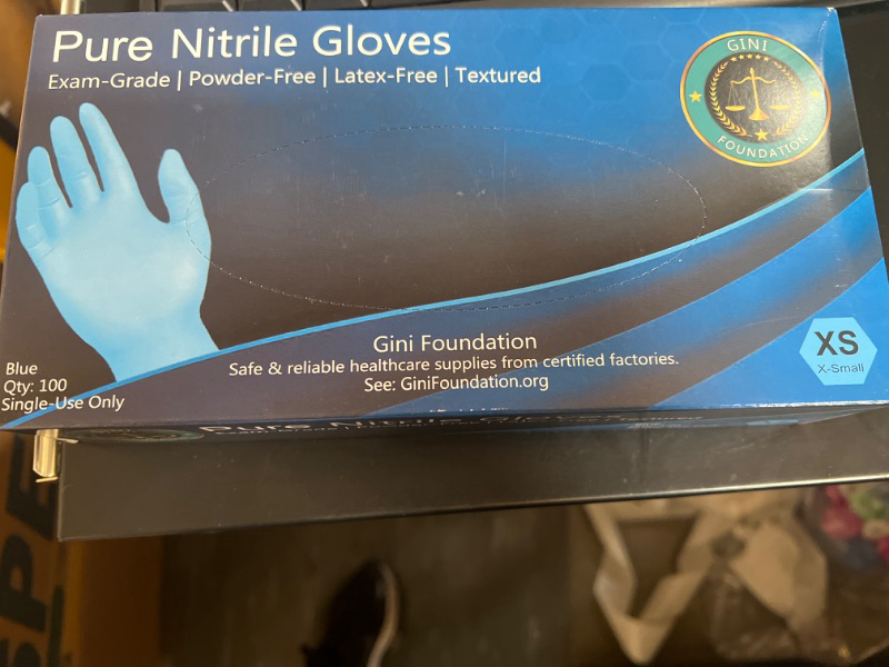 Photo 1 of    XS   Nitrile Protective Gloves