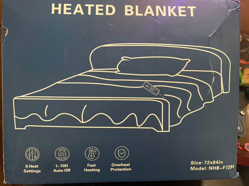 Photo 1 of HEATER BLANKET SIZE 72 X 84 IN 