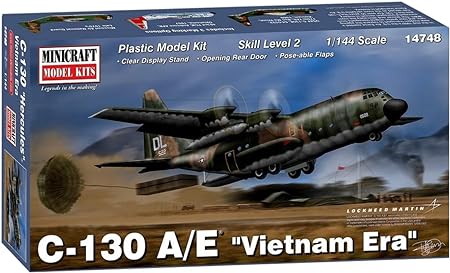 Photo 1 of Minicraft Models 014748 1/144 C-130 A/E Vietnam Era Model Kit