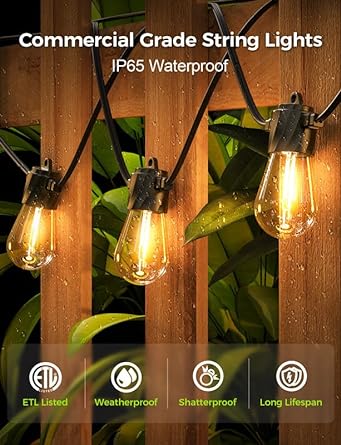 Photo 1 of PATIO LIGTHS  Outdoor String Lights - LED Waterproof Patio