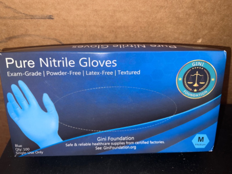 Photo 2 of   med  Nitrile Protective Gloves