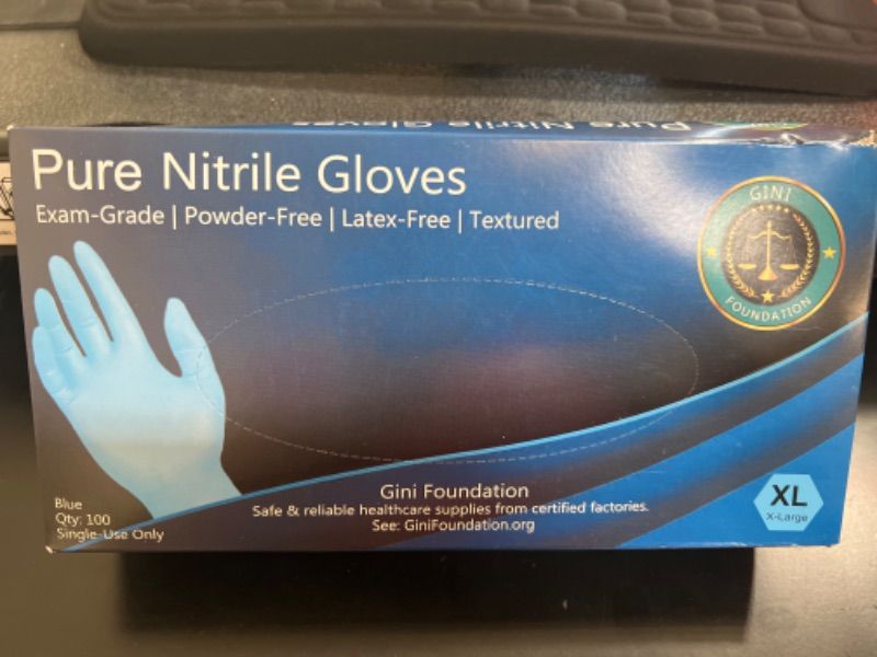 Photo 2 of  XL  Nitrile Protective Gloves