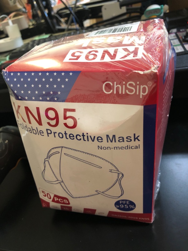 Photo 1 of KN95 Face Mask 50PCs, 5 Layer Design Cup Dust Safety Masks, Breathable Protection Masks Against PM2.5 Dust Bulk for Adult, Men, Women, Indoor, Outdoor Use