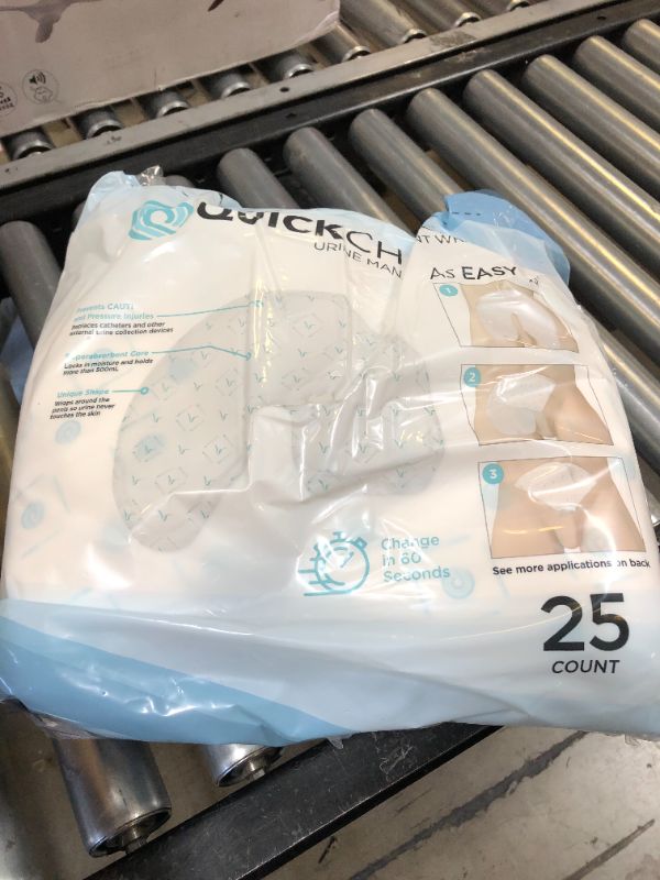 QuickChange Male Incontinence Urine Management Wrap 25 Count Packs for