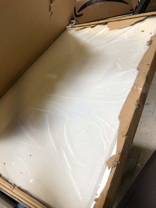 Photo 1 of SKOK 330lbs Folding Picnic Table 8 Foot, 8FT Long Plastic Picnic Table Portable with Carry Handle, White Tailgating Utility Commercial Craft Table with Heavy Duty Frame for Party & Events