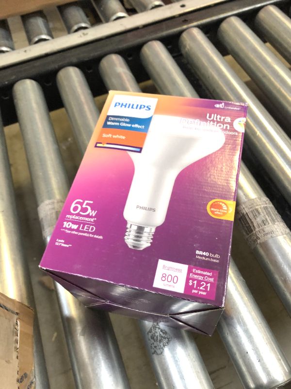 Photo 2 of 65-Watt Equivalent BR40 Ultra Definition Dimmable E26 LED Light Bulb Soft White with Warm Glow 2700K (1-Pack)