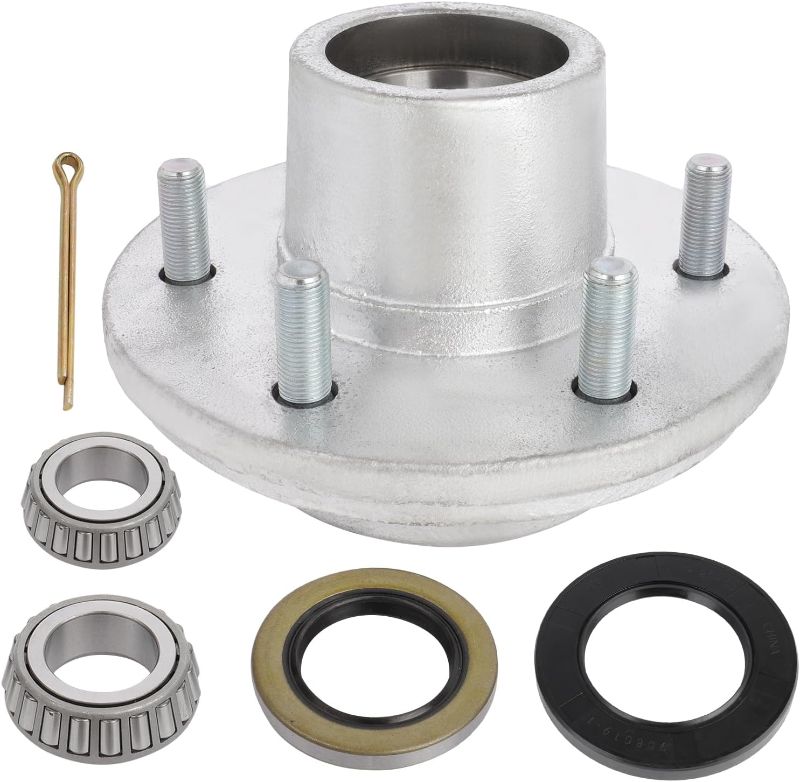 Photo 1 of OCPTY Trailer Hub Wheel Bearing Kits for 1-1/4 Outer 1-3/4Inner Tapered Spindle Grease Seal for 5200 lb. -6000 lb. Axles 6 Bolt Lug Hot-Dipped Galvanized 15123 x 25580
