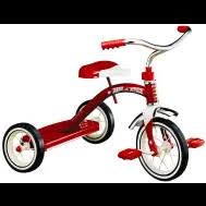 Photo 1 of Radio Flyer 33 Dual Deck Tricycle, 2-1/2 to 5 years, Steel Frame, 12 x 1-1/4 in Front Wheel, 7 x 1-1/2 in Rear Wheel
