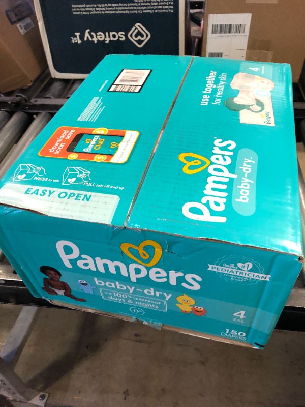 Photo 3 of Pampers Baby Dry Diapers - Size 4, 150 Count, Absorbent Disposable Diapers Size 4 150