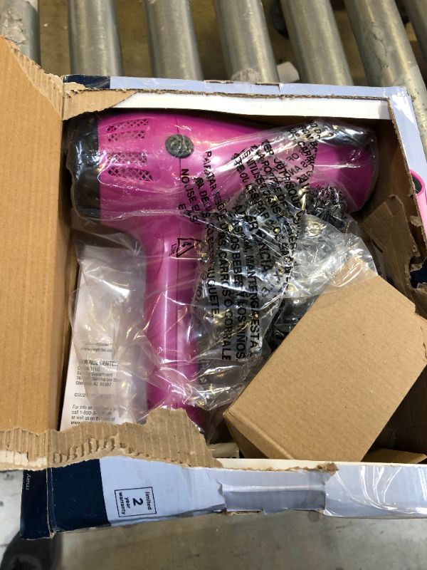 Photo 1 of Conair Hair Dryer with Retractable Cord, 1875W Cord-Keeper Blow Dryer,Pink
