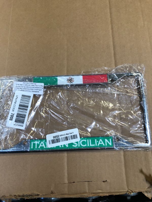 Photo 1 of ITALIAN LICENCE PLATE FRAME