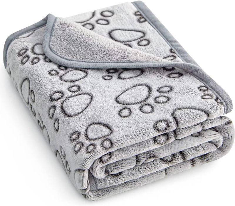 Photo 1 of Stuffed® Premium Soft Dog Blanket Washable, 40"x32" Dog Gifts (Grey)
