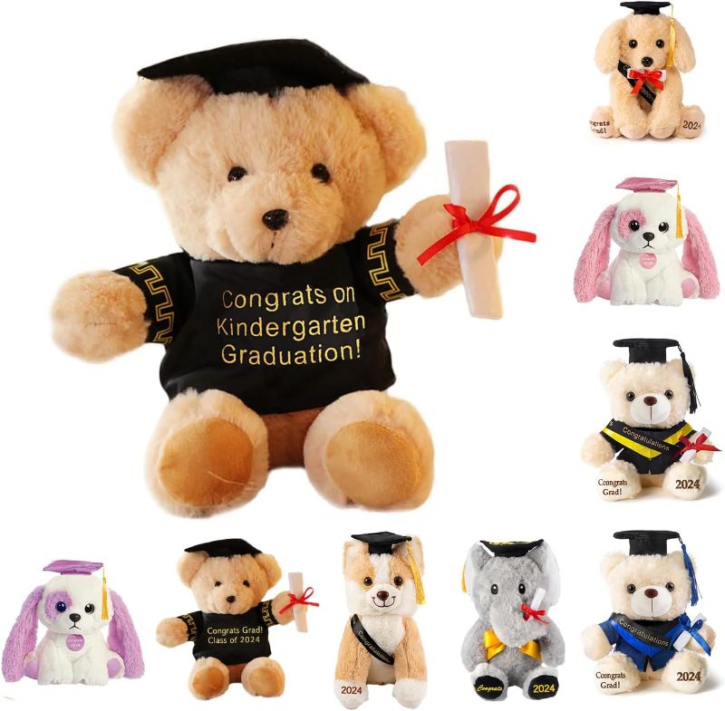 Photo 1 of Graduation Gift for Kids Graduation Bear Stuffed Animal Plush Toy (Kindergarten)
