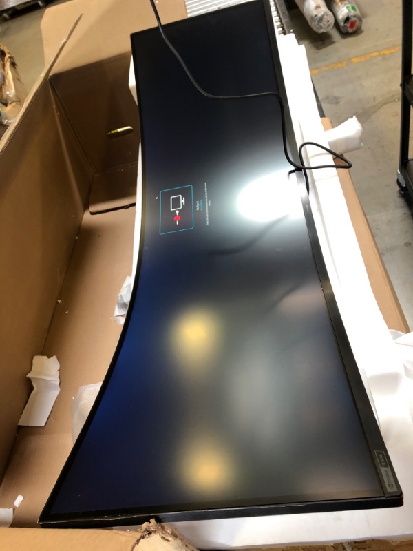 Photo 3 of SAMSUNG 49” Odyssey G9 Gaming Monitor, 1000R Curved Screen, QLED, Dual QHD Display, 240Hz, NVIDIA G-SYNC and FreeSync Premium Pro, LC49G95TSSNXZA, Black 49-inch Dual QHD, 240Hz DisplayPort Cable Only