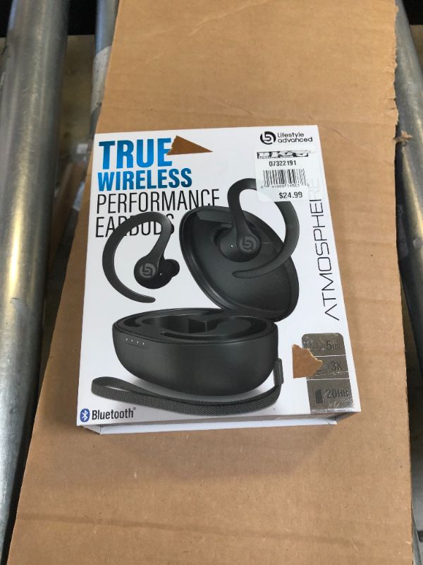 Photo 3 of Lifestyle Advanced Atmosphere True Wireless Performance Bluetooth Earbuds
