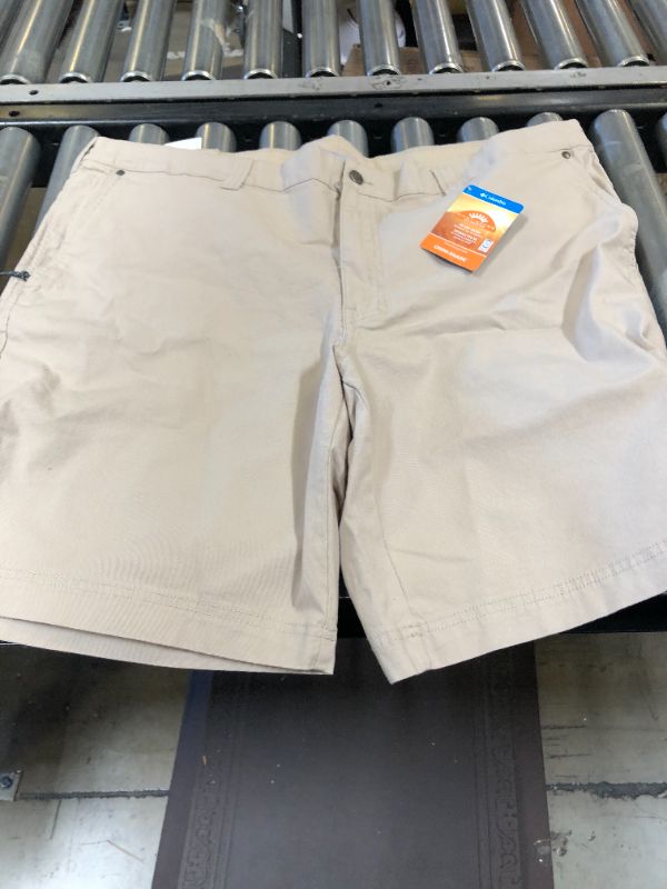 Photo 2 of Columbia Men's Flex ROC Short, UV Sun Protection, Comfort Stretch Fossil 44W x 10L