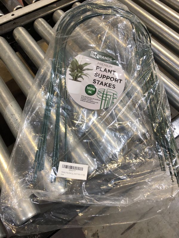 Photo 1 of 12 Pack Plant Support Stakes – Heavy-Duty Half Round Peony Support Ring and Cage for Indoor and Outdoor Plants – Peony, Tomato, Hydrangea, Rose 10" Wide x 16" High
