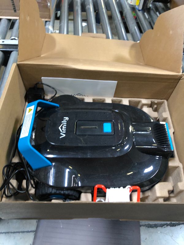 Photo 2 of 2024 Upgraded Robotic Pool Cleaner, Cordless Robotic Pool Vacuum, 5000 mAh Lasts Up to 120 Mins, Ideal for above Ground Pools, Self-Parking, LED Indicator, Efficient Leaf and Debris Removal