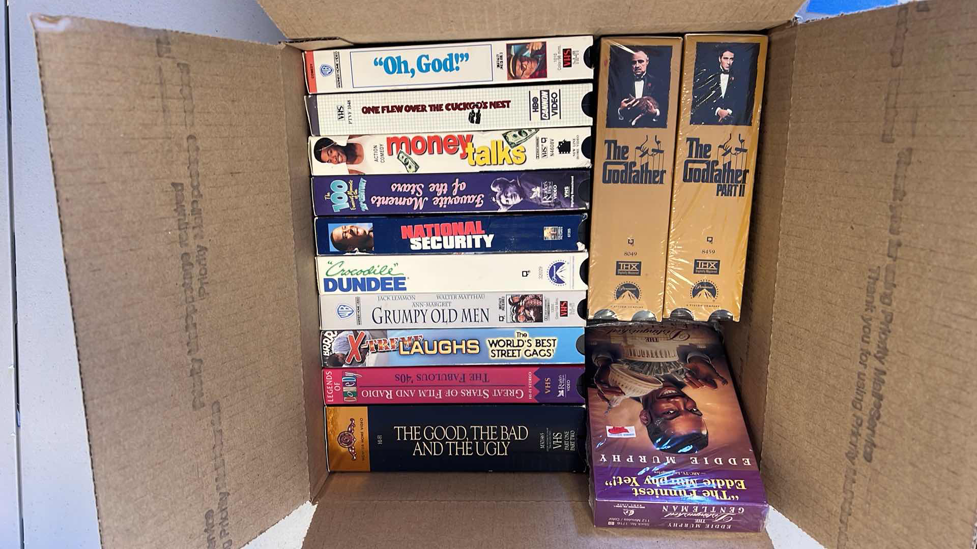 Photo 1 of CONTENTS OF BOX-VHS TAPES (2-THE GODFATHER SERIES)