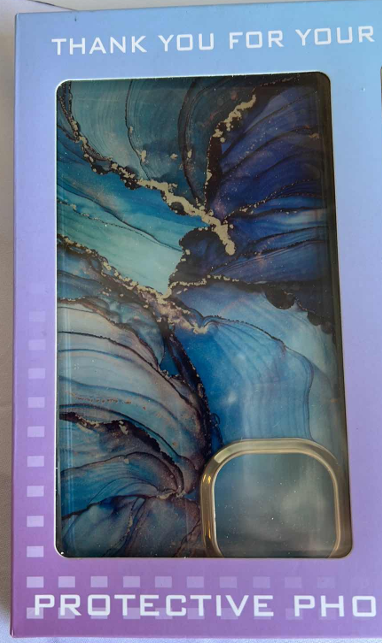 Photo 1 of NIB IPHONE 13 PRO PHONE CASE. TURQUOISE GOLD AND PURPLE. COMES WITH POPIT.